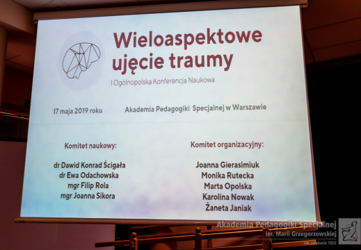 Wieloaspektowe ujęcie traumy - konferencja - 2019.05.17